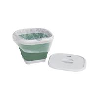 Outwell COLLAPS BUCKET SQUARE W/LID (SHADOW GREEN) - thumbnail