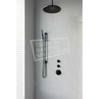 Brauer Black Edition Thermostatische Regendoucheset Inbouw - Hoofddouche 30 cm - Handdouche Staaf - Doucheslang - Geintegreerde Glijstang - Mat Zwart - thumbnail