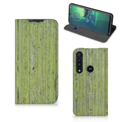 Motorola G8 Plus Book | Wallet Case | Green Wood