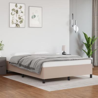 Bedframe kunstleer cappuccinokleurig 140x190 cm