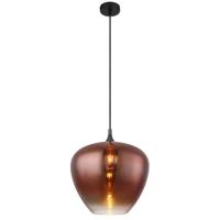 Globo Zwarte hanglampMaxy met rood glas Ø 40cm - 15548H2G - thumbnail