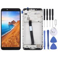 LCD-scherm en digitizer volledige assemblage met frame voor Xiaomi Redmi 7A (zwart) - thumbnail
