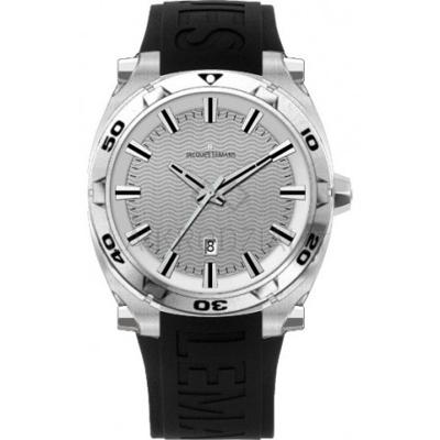 Horlogeband Jacques Lemans 1-1364-SIL-NR122 Silicoon Zwart 16mm