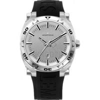 Horlogeband Jacques Lemans 1-1364-SIL-NR122 Silicoon Zwart 16mm - thumbnail