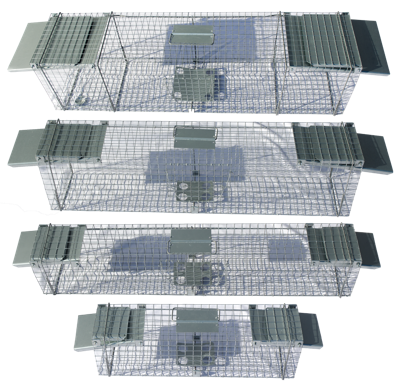 Doorloopval rat, marter, bunzing 102x17x20cm