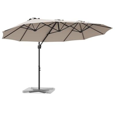 Tuin Cantilever Parasol Taupe 372 x 198 x 243 cm