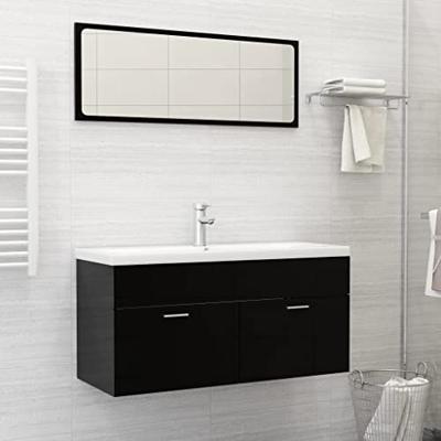 VidaXL Inbouwwastafel met kraan 101x39x18 cm keramiek wit