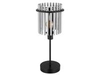 Globo Zwarte tafellampGorley met smoke glas Ø 15cm - 15698T - thumbnail