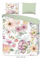 Good Morning Dekbedovertrek "bloemen" - Wit - (240x200/220 cm) - Katoen - thumbnail