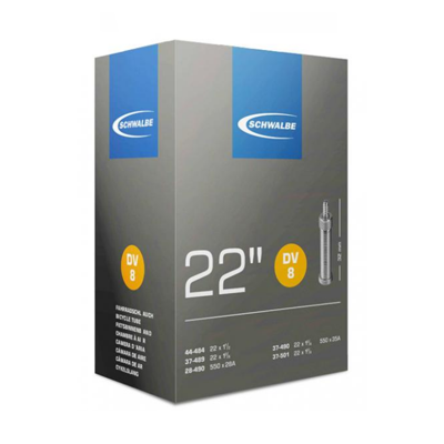 Schwalbe binnenband DV8 22 x 1 3/8 (28/44 489/484) DV 32 mm Schwalbe binnenband DV8 22 x 1 3/8 (28/44 489/484) DV 32 mm
