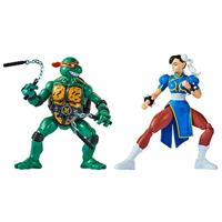 Teenage Mutant Ninja Turtles & Street Fighter Action Figure Double Pack - Michelangelo & Chun-Li - thumbnail