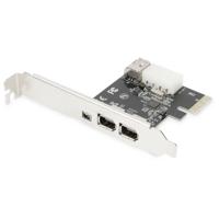 Digitus DS-30201-5 3 + 1 poorten FireWire 400-controllerkaart FireWire 400 PCIe - thumbnail