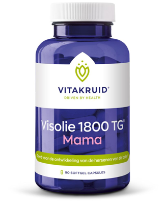 Vitakruid Visolie 1800 TG mama triglyceriden met D3 90 Softgels