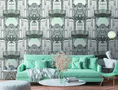 Livingwalls The Wall II - Wit - Balkon - 393111