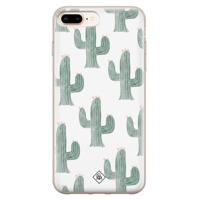 iPhone 8 Plus/7 Plus siliconen telefoonhoesje - Cactus print - thumbnail