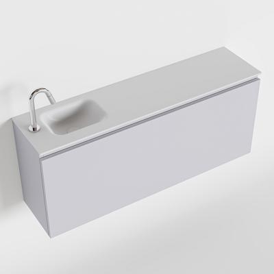 MONDIAZ OLAN 120cm toiletmeubel cale. LEX wastafel talc links 1 kraangat MONDIAZ OLAN 120cm toiletmeubel cale. LEX wastafel talc links 1 kraangat