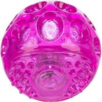 Trixie knipperbal zonder geluid drijvend tpr roze - thumbnail