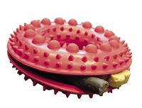 Nobby Rubber Snackring met Spikes, 10,5 cm, Rood - thumbnail