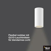 SLV 1006440 ASTO TUBE Plafondlamp GU10 10 W Wit - thumbnail