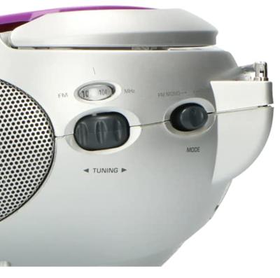 Lenco SCD-24 Draagbare Radio CD-Speler Paars/Zilver Lenco SCD-24 Draagbare Radio CD-Speler Paars/Zilver