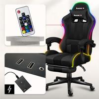 HUZARO FORCE 4.7 RGB MESH GAMING STOEL - thumbnail