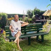 Solar tuinlamp wicker hoogte 50cm - thumbnail