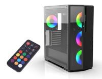INCA EMG-17XN Midi-tower PC-behuizing Zwart - thumbnail