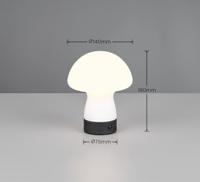 Trio TafellampDooley oplaadbaar met wit glas - R54981131 - thumbnail