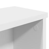 Keukenrek stapelbaar 50x15x16 cm bewerkt hout wit - thumbnail