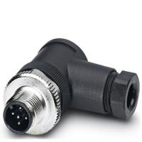 Phoenix Contact 1681101 Sensor/actuator connector, niet geassembleerd M12 Aantal polen (sensoren): 4 Stekker, haaks 1 stuk(s) Piece - thumbnail