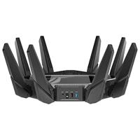 ASUS ROG Rapture GT-AXE16000 Quad-band WiFi 6E Extendable Gaming Router, 6GHz Band, 2.5G Port, Triple-level Game Acceleration, levenslange gratis netwerkbeveiliging, 4G / 5G Router vervanger - thumbnail