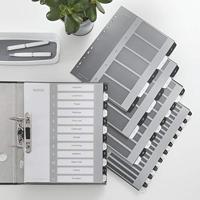 Leitz WOW printbare index, 10 tabs, zwart-wit - thumbnail