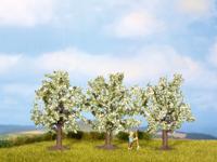NOCH 25511 Set bomen Fruitboom 45 tot 45 mm Wit, Bloeiend 3 stuk(s) - thumbnail