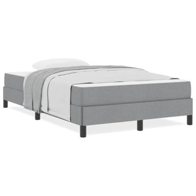 Boxspring bed Anders Lichtgrijs 120 x 190 cm Stof