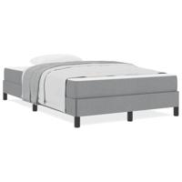 Boxspring bed Anders Lichtgrijs 120 x 190 cm Stof - thumbnail