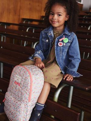 BERGAMOTTE rugzak voor meisjes, personaliseerbaar roze (poederkleur)