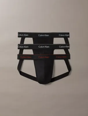 Calvin Klein 3-Pack Jockstraps heren - Icon Cotton Modal Pride - Sexy heren ondergoed - Copy - XXL - Zwart - XXL