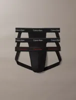 Calvin Klein 3-Pack Jockstraps heren - Icon Cotton Modal Pride - Sexy heren ondergoed - Copy - XXL - Zwart - XXL - thumbnail