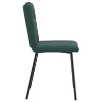 Eetkamerstoelen 2 st fluweel donkergroen - thumbnail