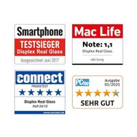 Displex Kogelvrij glas 2D/Clear (10H) voor Google Pixel 8, eco-montageframe, gehard glas, krasbestendige beschermfolie, hoesvriendelijk - thumbnail