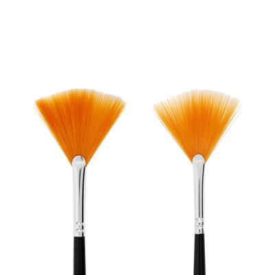 Creativ Company Gold line waaierpenselen, afm 4+8, l: 29-30 cm, b: 2-3 mm, waaier, 2 stuk/ 1 doos