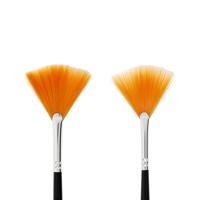 Creativ Company Gold line waaierpenselen, afm 4+8, l: 29-30 cm, b: 2-3 mm, waaier, 2 stuk/ 1 doos - thumbnail
