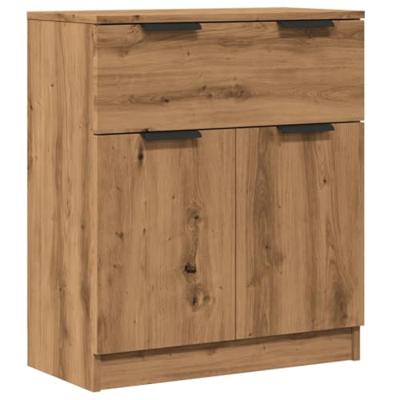 Dressoir 60x30x70 cm bewerkt hout artisan eikenkleurig Dressoir 60x30x70 cm bewerkt hout artisan eikenkleurig
