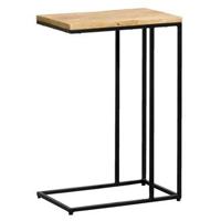 Bijzettafel Kyan - zwart/naturel - 60x40x25 cm - thumbnail