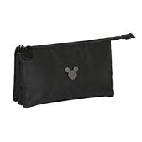 Pennenetui met 3 vakken Mickey Mouse Clubhouse Premium Zwart 22 x 12 x 3 cm - thumbnail