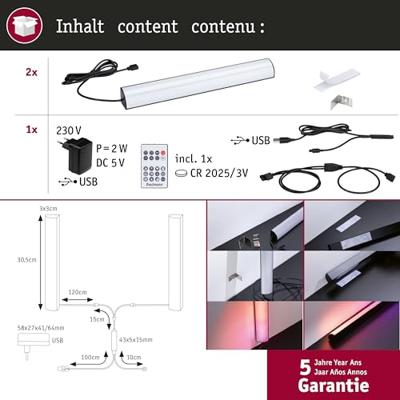Paulmann 78878 LED-strip basisset Met USB-aansluiting 5 V RGB 1 set(s)