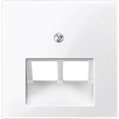Merten Afdekking UAE-, IAE-, ISDN-contactdoos System M, 1-M, M-Smart, M-Plan, M-Creativ Polar-wit (glanzend) 296119