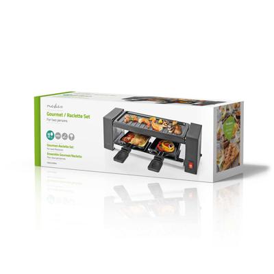 Nedis FCRA210FBK2 Gourmet Raclette Grill voor 2 Personen - thumbnail