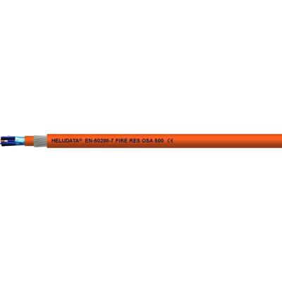 Helukabel 11016406 Instrumentkabel HELUDATA® EN50288-7 FIRE RES OS 500 1 x 2 x 1.5 mm² Oranje 100 m