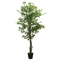VidaXL Kunstplant ficus 1008 bladeren 180 cm groen - thumbnail